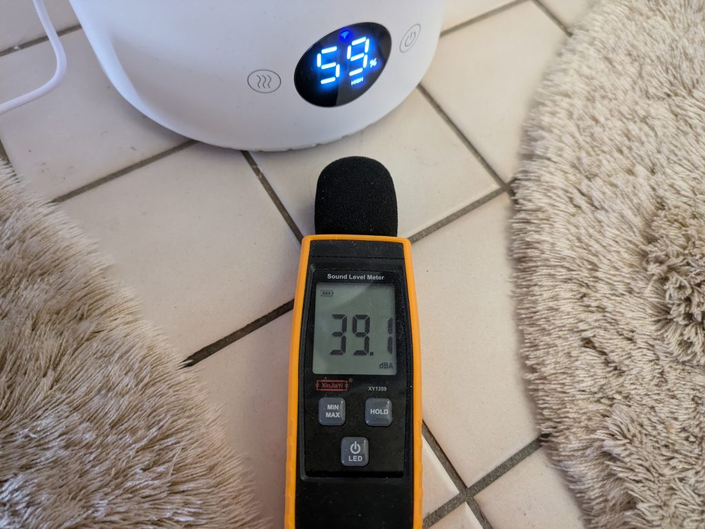 Lautstärke des Levoit Dual 200S Luftbefeuchters