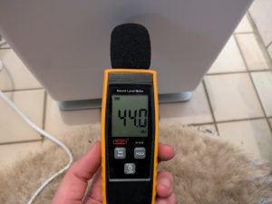 Lautstärke des Stadler Form Oskar Luftbefeuchters v2