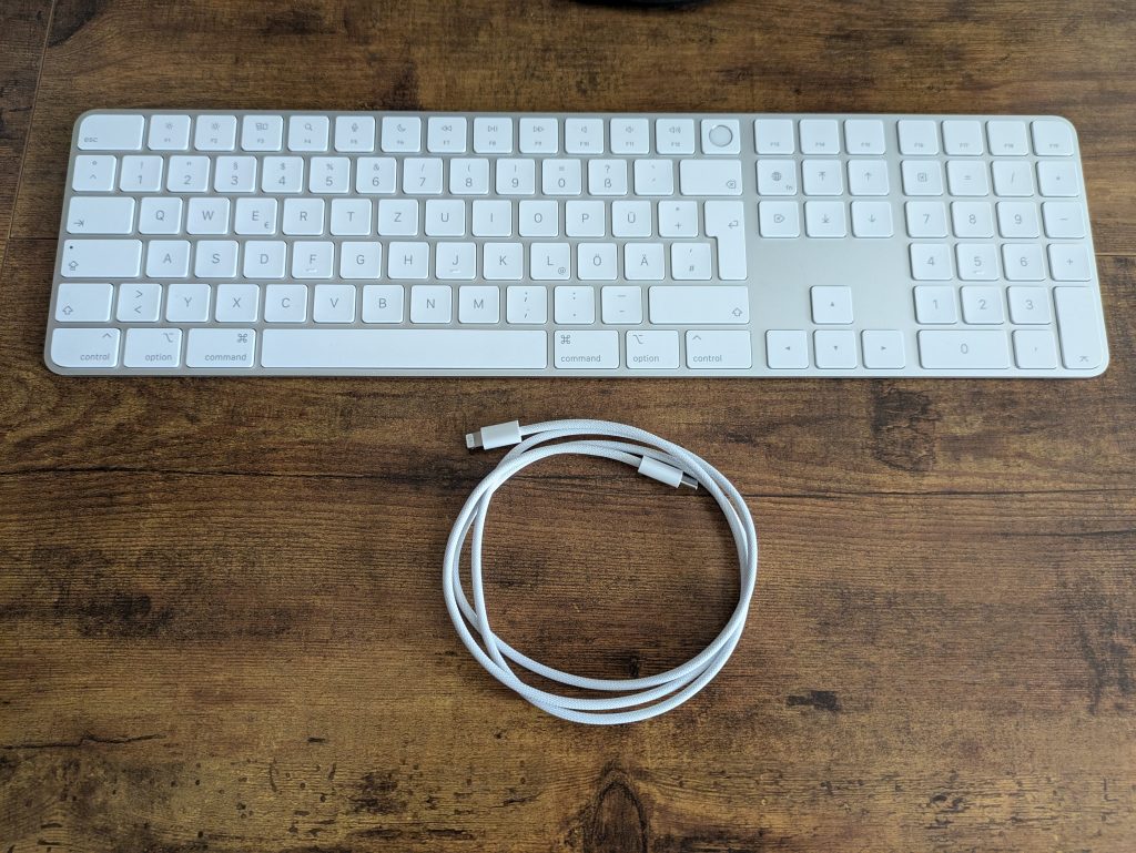 Lieferumfang der Apple Magic Tastatur