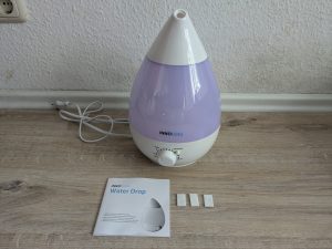 Lieferumfang des InnoBeta Waterdrop 2.0 Luftbefeuchters