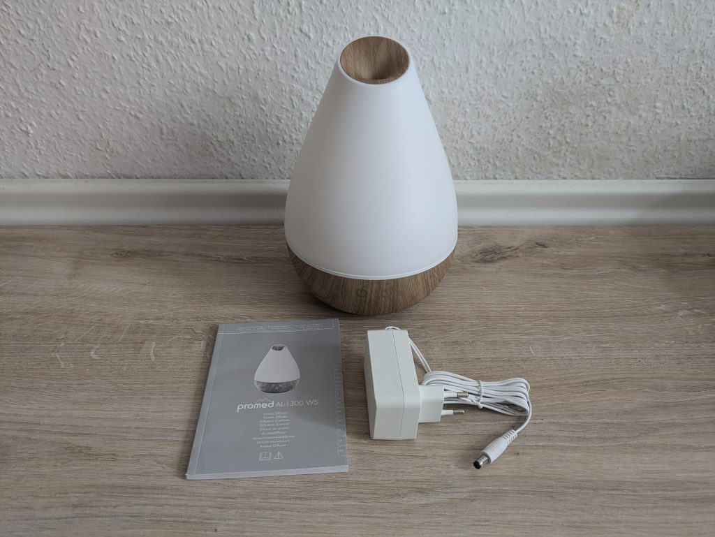 Lieferumfang des Promed AL-1300 WS Luftbefeuchters