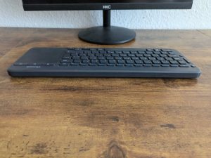 Microsoft All-in-One Media Tastatur von hinten