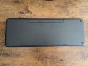Microsoft All-in-One Media Tastatur von unten