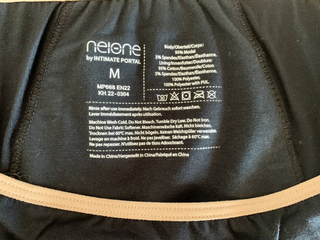 Neione by Intimate Portal Periodenunterschwäsche Waschanleitung im Periodenslip