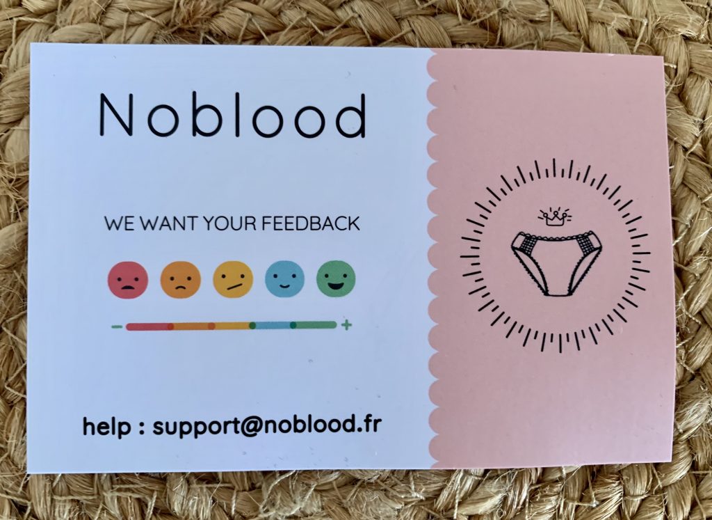 NoBlood Edda Periodenunterwäsche Waschanleitung von hinten