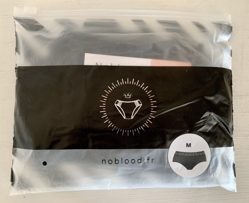 NoBlood Edda Periodenunterwäsche in der Verpackung von vorne