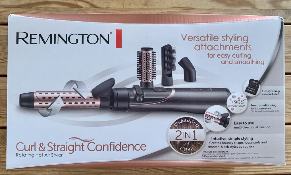 Remington AS8606 Warmluftbürste im Karton von vorne