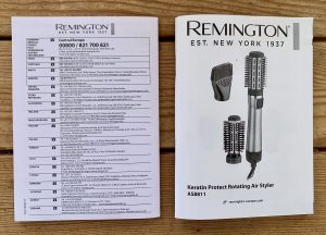 Remington AS8811 Warmluftbürste Bedienungsanleitung und Garantieheft