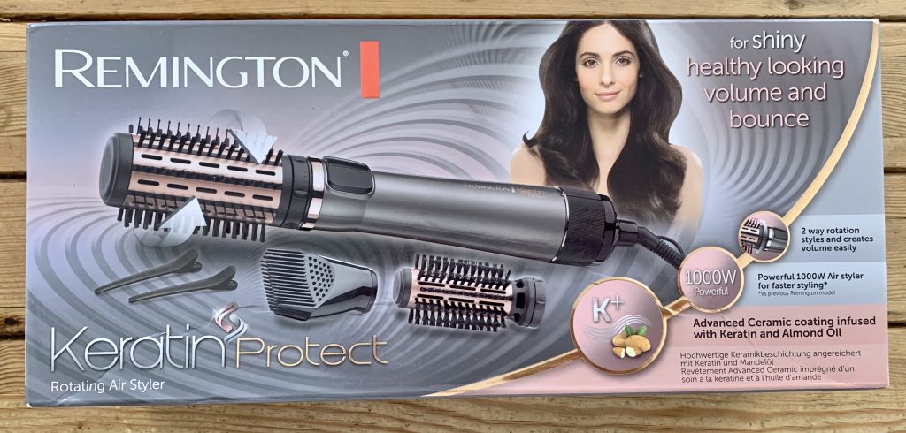 Remington AS8811 Warmluftbürste im Karton von vorne