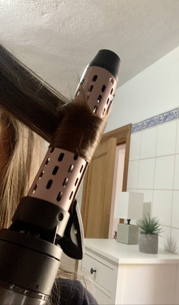 Remington Curl & Straight Confidence AS8606 Warmluftbürste Verwendung Lockenaufsatz