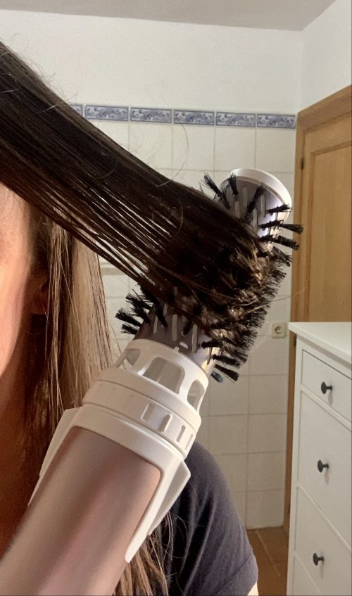 Rowenta Premium Care Brush Activ Volume & Shine CF9540 Warmluftbürste Verwendung der Rundbürste