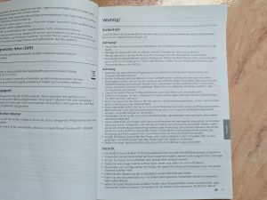 Sicherheitshinweise des Philips 2000 Series 481410 Luftbefeuchters geöffnet