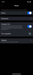 Sirene der Reolink Argus 4 Pro+ Überwachungskamera
