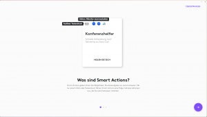 Software der Logitech Wave Keys Tastatur, Smart Actions