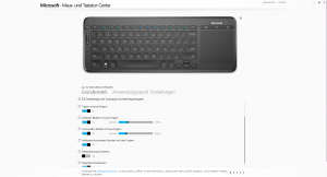 Software der Microsoft All-in-One Media Tastatur