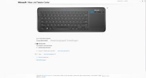Software der Microsoft All-in-One Media Tastatur, Tasteneinstellungen