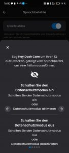 Sprachbefehle der Nextbase IQ Dashcam (2)