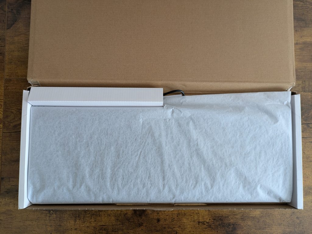Verpackung der Cherry KC1000 Tastatur geöffnet