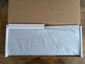 Verpackung der Cherry KC1000 Tastatur geöffnet