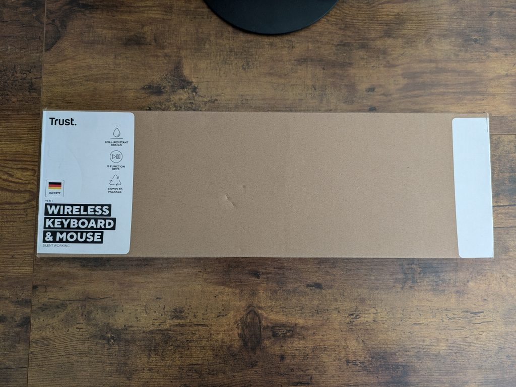 Verpackung der Trust Ymo Tastatur