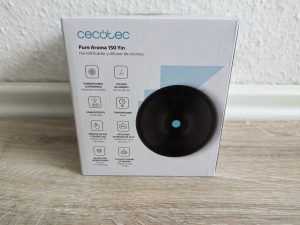 Verpackung des Cecotec Pure Aroma Luftbefeuchter von hinten