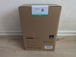 Verpackung des Homvana H101 Luftbefeuchters von hinten