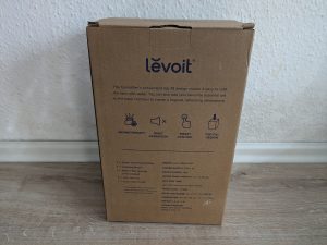 Verpackung des Levoit Dual 200S Luftbefeuchters von der Seite