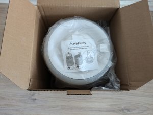 Verpackung des Levoit Dual 200S Luftbefeuchters von oben