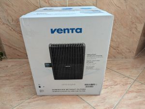 Verpackung des Venta LW15 Luftbefeuchters von vorne