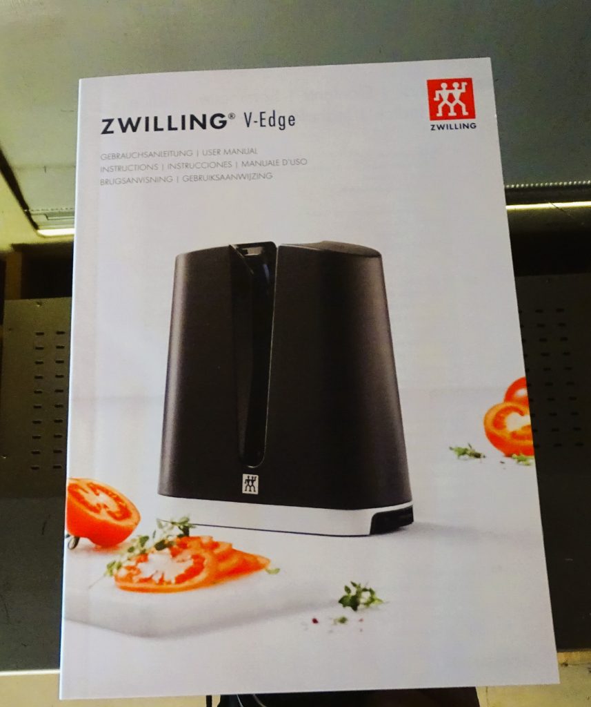 Zwilling V-Edge Messerschärfer Bedienungsanleitung