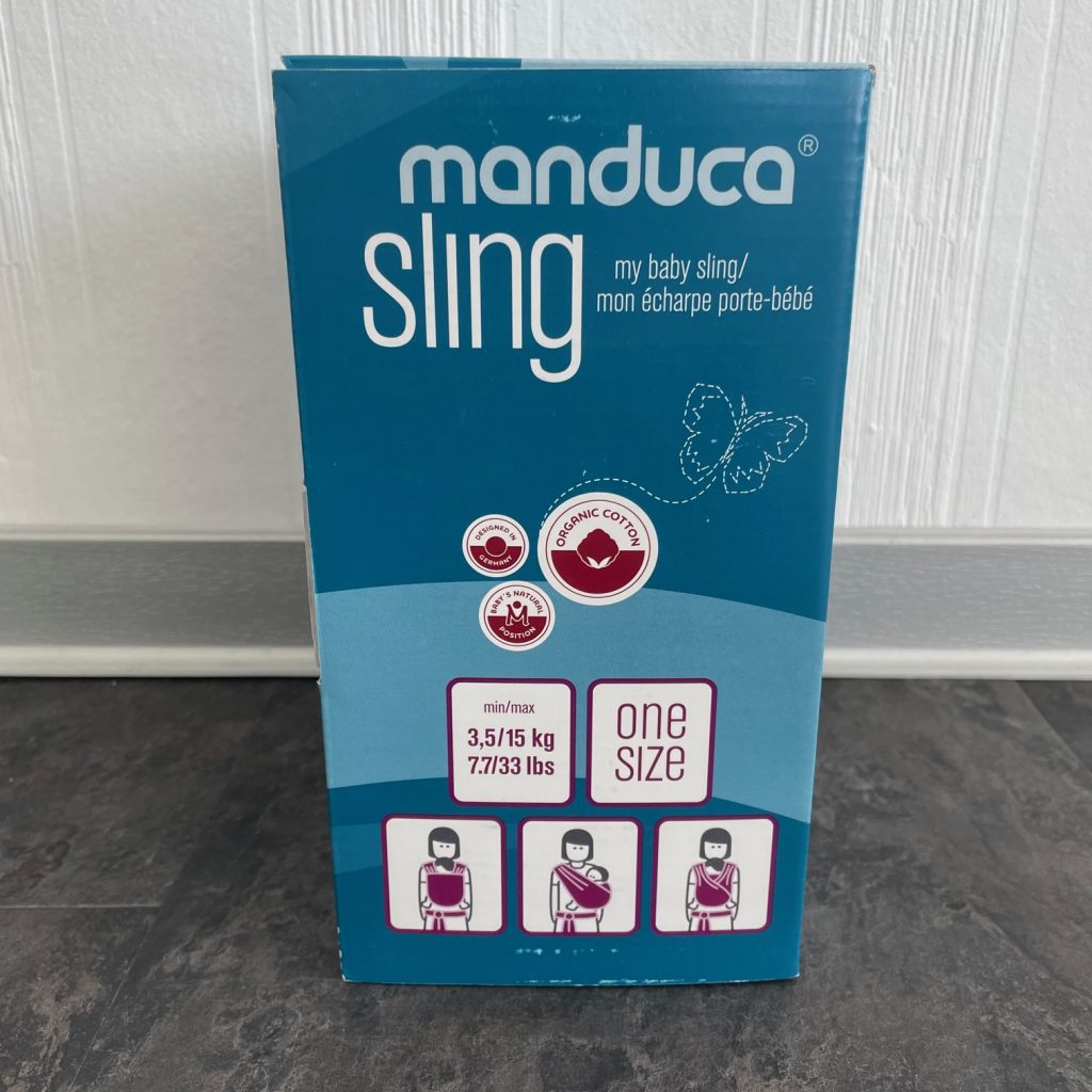 manduca Sling Tragetuch Verpackung Seitenansicht