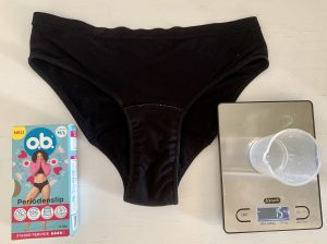 o.b.®-Periodenunterwäsche Vorbereitung auf den Wassertest