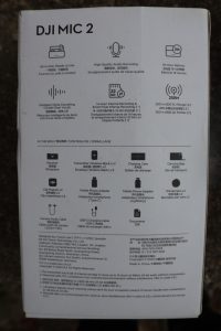 DJI Mic 2 Mikrofon Karton Rückseite
