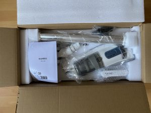 Eureka BR5 Akku-Staubsauger in der Verpackung