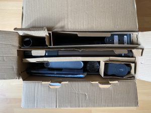 Proscenic P11 Mopping Akku-Staubsauger in der Verpackung