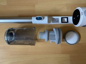 Eureka BR5 Akku-Staubsauger zerlegtes Filtersystem