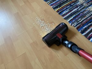 Rowenta RH98A8wo X-Force Flex 12.60 Akku-Staubsauger beim Saugen 1