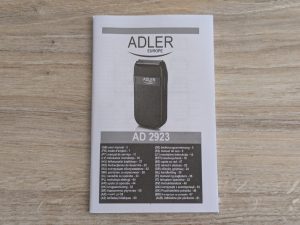 Anleitung des ADLER AD 2923 Rasierers