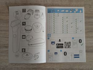 Anleitung des Philips Shaver Series 7000 Modell S788735 Rasierers geöffnet