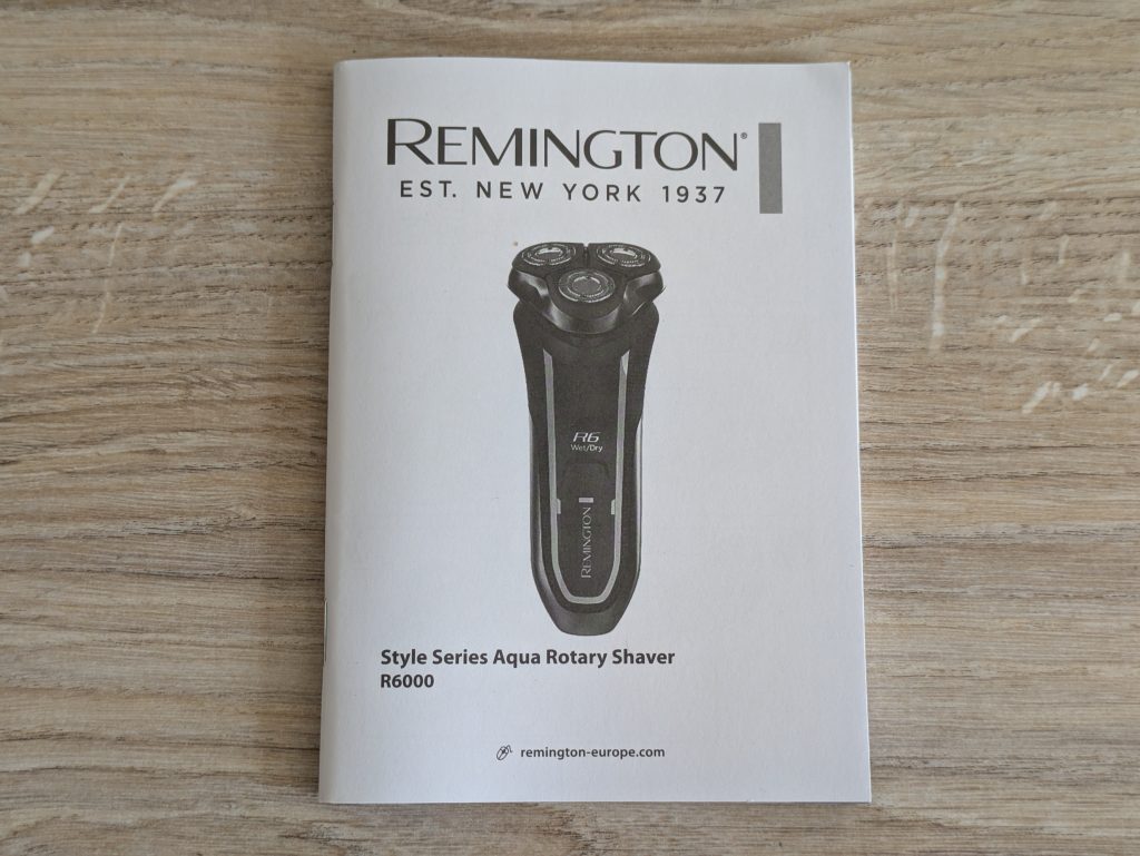 Anleitung des Remington R6 Aqua Rasierers