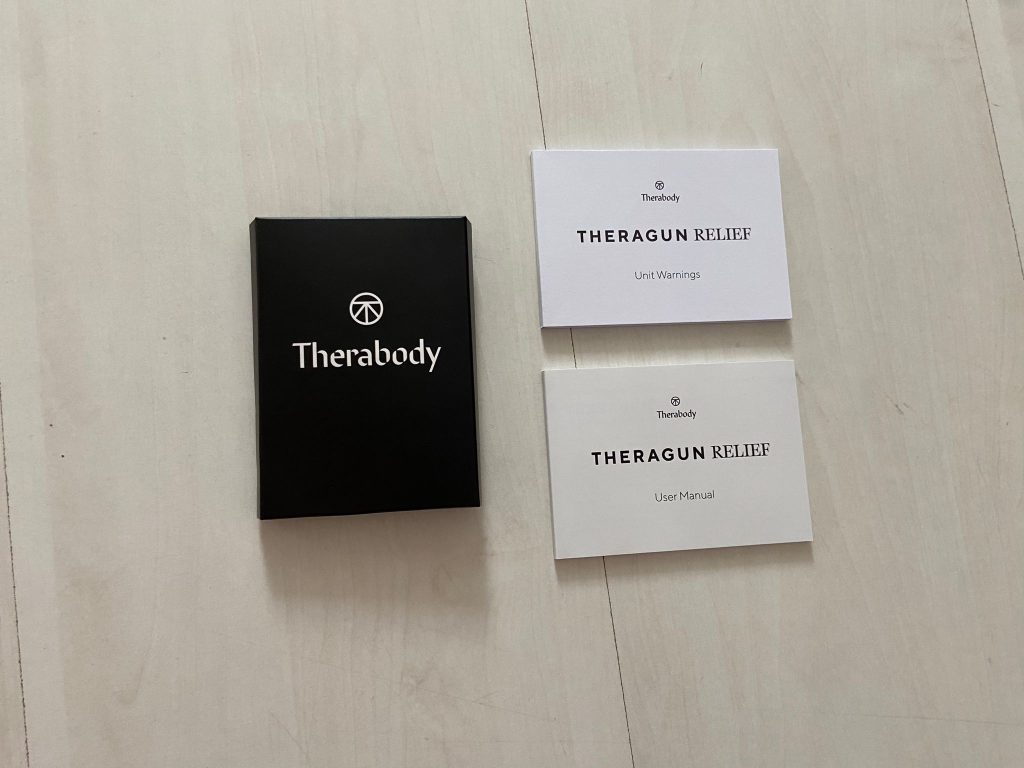 Anleitungen der Theragun Relief Massagepistole