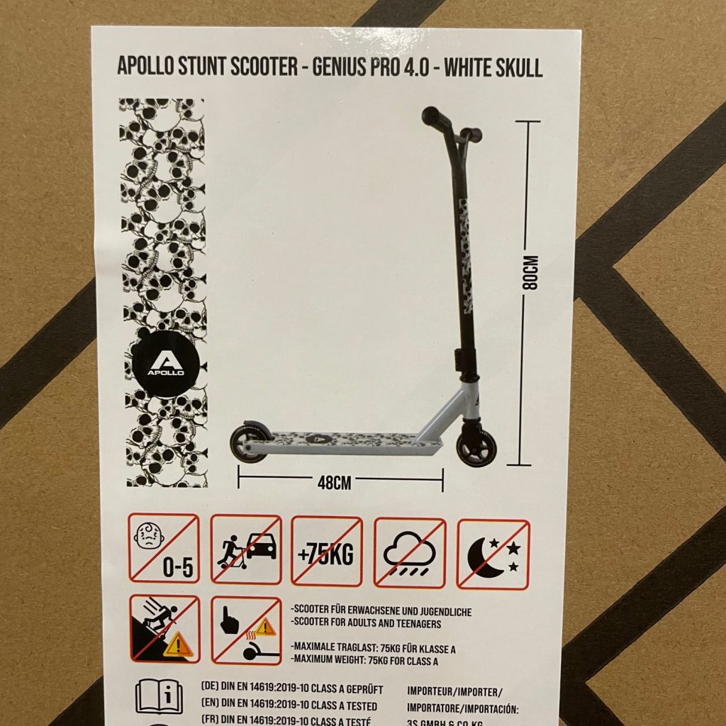 Apollo Stunt Scooter - Genius Pro Hinweise