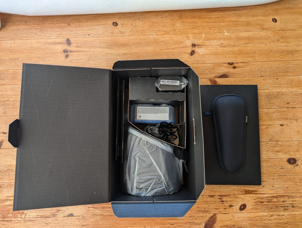 Braun Series 9 Pro+ Rasierer Verpackung des Smart Center geöffnet