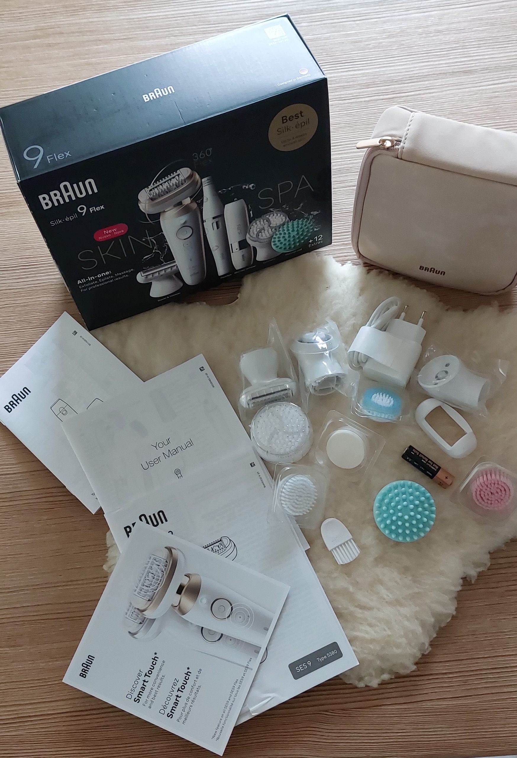 Braun Silk epil 9 Epilierer Verpackung mit Inhalt