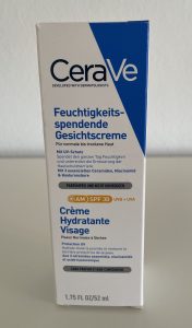 CeraVe Feuchtigkeitsspendende Gesichtscreme in der Verpackung von vorne