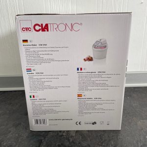 Clatronic ICM 3764 Eismaschine Karton Rückseite