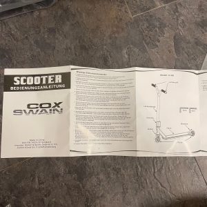 Cox Swain Stunt Scooter X-385 Bedienungsanleitung