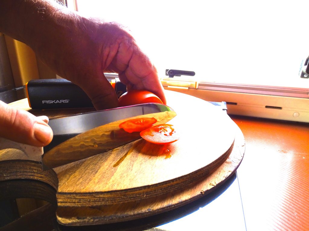 Fiskars Edge RollSharp Schärfetest