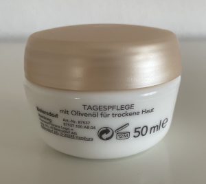 Florena 24 h Feuchtigkeit Gesichtscreme Tiegel von der Rückseite