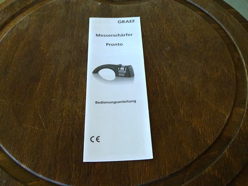 Graef Pronto Messerschärfer Bedienungsanleitung